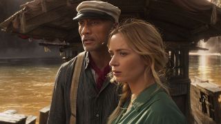 Emily Blunt and Dwayne Johnson in Jungle Cruise