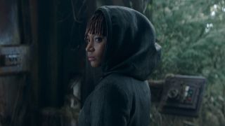 Amandla Stenberg's hooded Osha in The Acolyte Season 1 finale