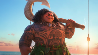 Maui posing in Moana 2