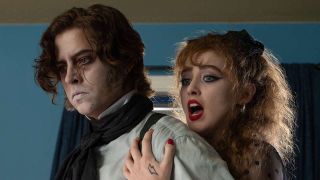 Cole Sprouse and Kathryn Newton in Lisa Frankenstein