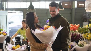 Jenn Tran and Jeremy Simon shop for flowers on a date on Season 21 of The Bachelorette.