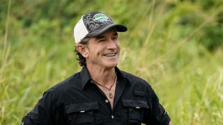 Jeff Probst smiling on Survivor 